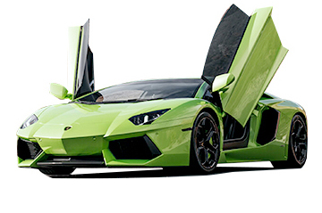 Vegas Exotic Car Rentals - Green Lamborghini rental